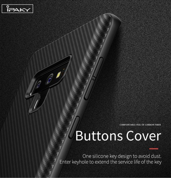 Samsung Galaxy Note 9 Carbon Fiber Series / TPU Case with Carbon Fiber Pattern by iPaky - Black Samsung Galaxy Note 9 Carbon Fiber Series / TPU Case with Carbon Fiber Pattern by iPaky - Black