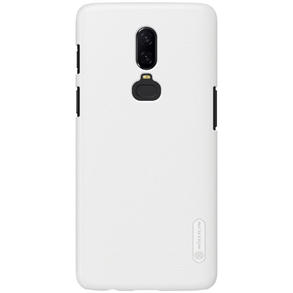 OnePlus 6 Frosted Shield Hard Back by Nillkin - White