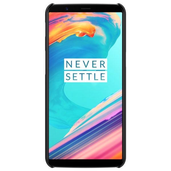 OnePlus 5T Frosted Shield Hard Back by Nillkin - Black