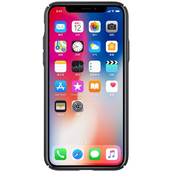 iPhone X Air Case Breathable Hard Back Cover by Nillkin - Black