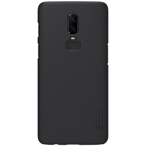 OnePlus 6 Frosted Shield Hard Back by Nillkin - Black