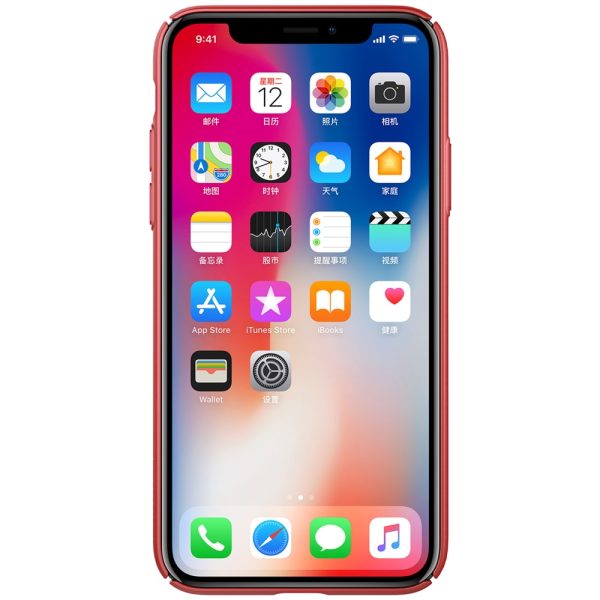 iPhone X Air Case Breathable Hard Back Cover by Nillkin - Red iPhone X Air Case Breathable Hard Back Cover by Nillkin - Red