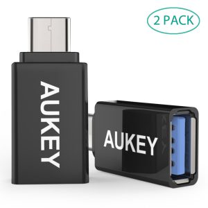 AUKEY USB Type C OTG Adapter Type-C to USB 3.0 Adapter 2 Pack - CB-A1