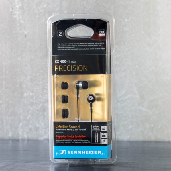 Sennheiser Noise Isolating Ear-canal Phones with Integrated Volume Control - Black  CX 400 II Precision