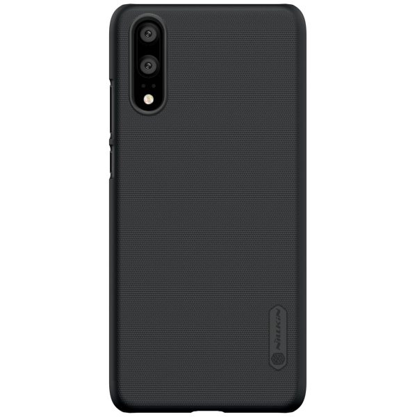 Huawei P20 Frosted Shield Hard Back Cover by Nillkin - Black