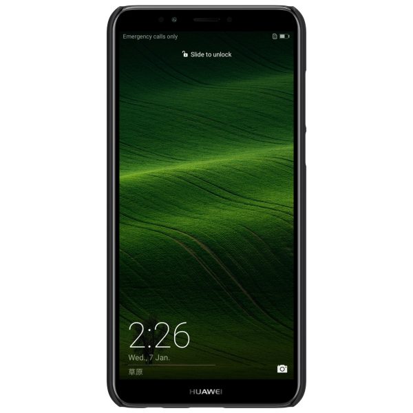 Huawei Y7 Prime 2018 Frosted Shield Hard Back Cover by Nillkin - Black