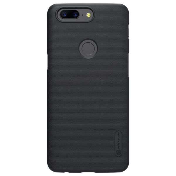 OnePlus 5T Frosted Shield Hard Back by Nillkin - Black