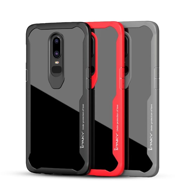 OnePlus 6 Survival Series Tough Anti Scratch Case by iPaky - Red