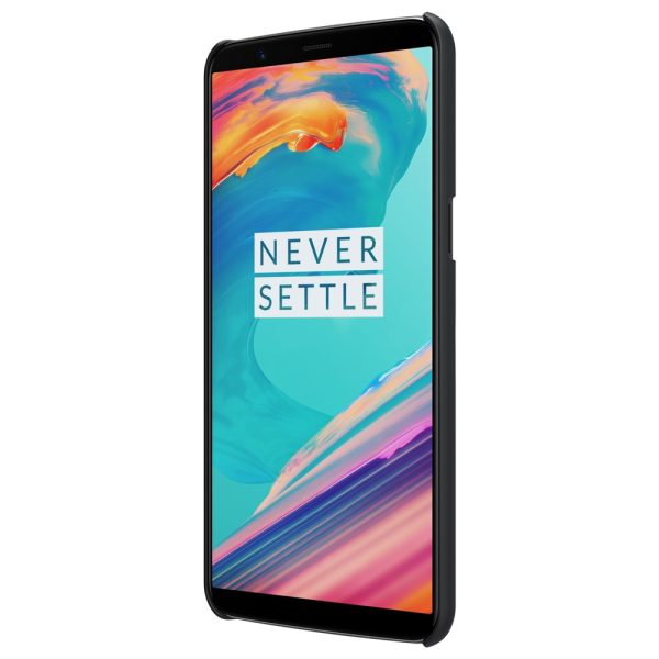 OnePlus 5T Frosted Shield Hard Back by Nillkin - Black