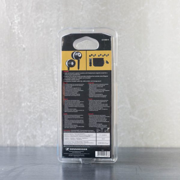 Sennheiser Noise Isolating Ear-canal Phones with Integrated Volume Control - Black  CX 400 II Precision