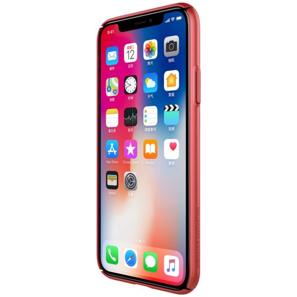 iPhone X Air Case Breathable Hard Back Cover by Nillkin - Red iPhone X Air Case Breathable Hard Back Cover by Nillkin - Red