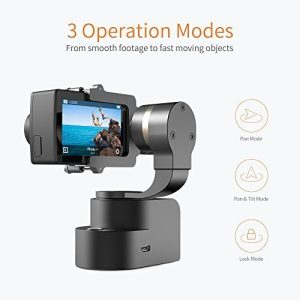 Yi Gimbal 3-Axis Handheld Stabilizer for Yi Lite, 4K, 4K+ and other Action Cameras (Gimbal Only) - Black