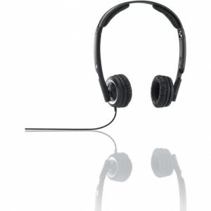 Sennheiser Lightweight Supra Aural On-Ear Headphone with Mic - Black Px 200