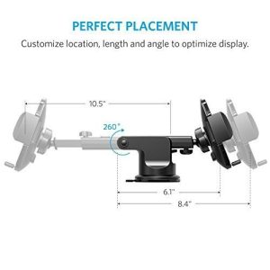Anker Car Dashboard Cell Phone & Windshield Mount, Phone Holder for all Smartphones - (A7142H11)