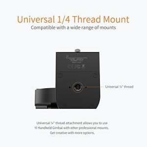 Yi Gimbal 3-Axis Handheld Stabilizer for Yi Lite, 4K, 4K+ and other Action Cameras (Gimbal Only) - Black