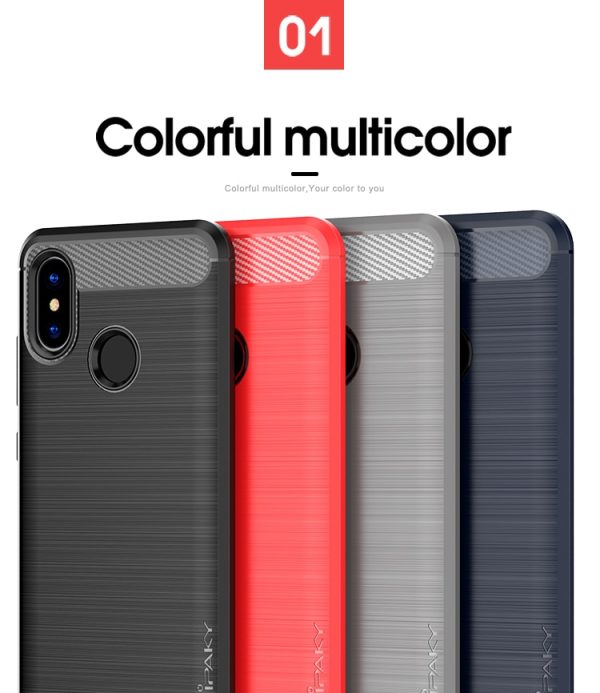 Mi A2 / Mi 6X  Concise Series / Slim Anti-fingerprint TPU Case by iPaky - Black