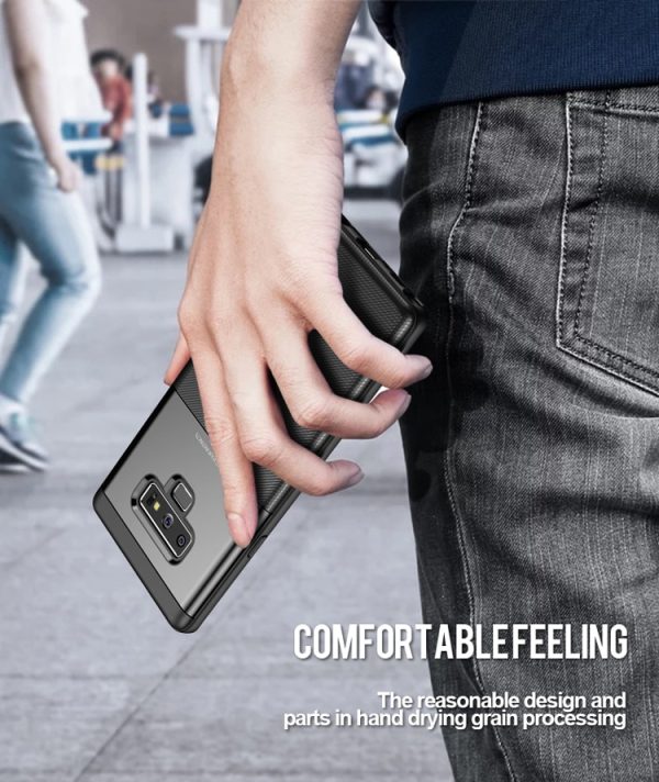 Samsung Galaxy Note 9 Shield Series/ Elegant Grid Design TPU Hybrid Case by iPaky - Black