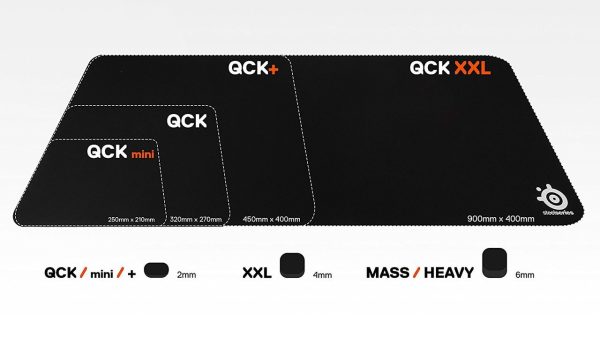 SteelSeries QcK Mini Gaming Mouse Pad - Black