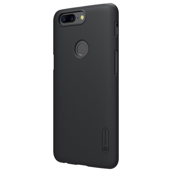 OnePlus 5T Frosted Shield Hard Back by Nillkin - Black