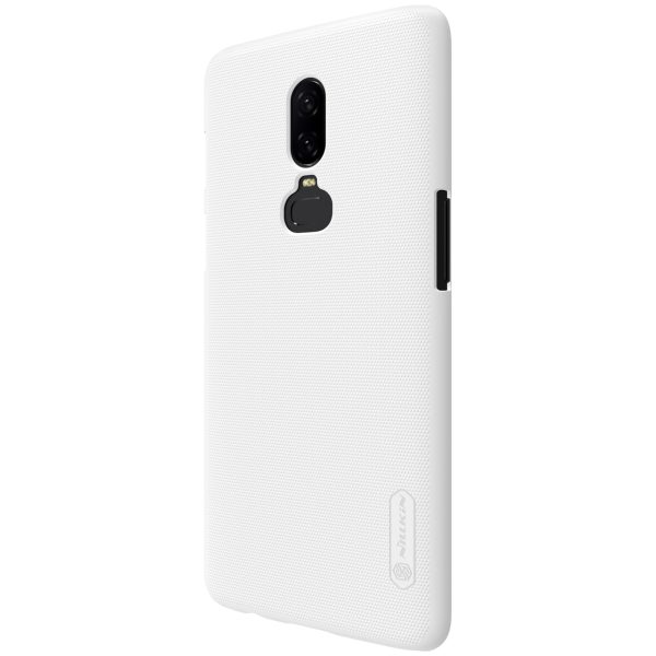 OnePlus 6 Frosted Shield Hard Back by Nillkin - White