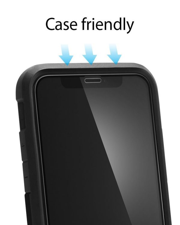 Spigen Glas Tr iPhone X / iPhone XS Screen Protector Full Cover Glass - Black