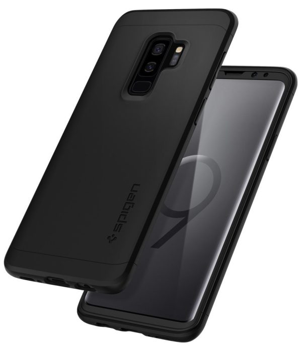 Samsung Galaxy S9 Plus Spigen Original Thin Fit 360 Case with Glass Protector - Black
