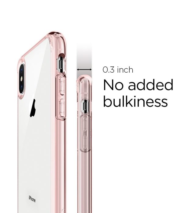 Apple iPhone XS / iPhone X Original Spigen Case Ultra Hybrid - Rose Crystal