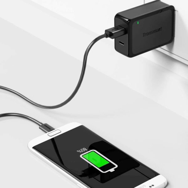 Tronsmart Micro USB Cable Pack - 5 Cable Pack MUPP6 - Black (1ft x 1,3.3ft x 3,6ft x 1)