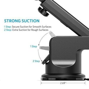 Anker Car Dashboard Cell Phone & Windshield Mount, Phone Holder for all Smartphones - (A7142H11)