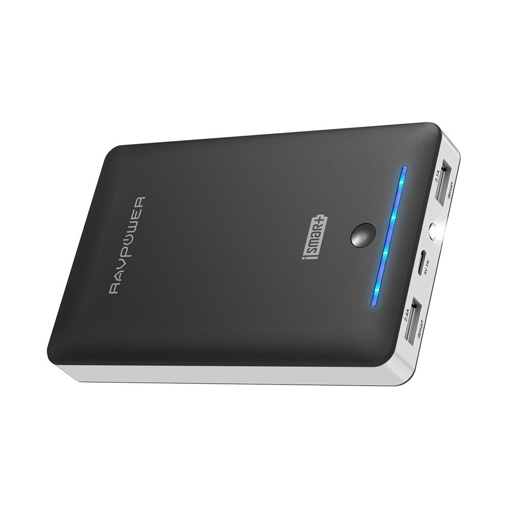 RAVPower 16750mah Power Bank External Battery Pack 4.5A Dual USB Output External Phone Charger Power Pack - RP-PB19