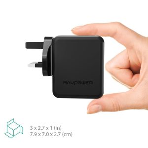 RAVPower 36W Type-C and USB Dual Port Fast Charger