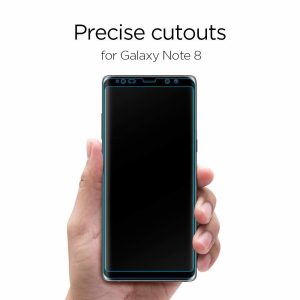 Galaxy Note 8 Spigen GLASTr 3D Curved Case Friendly Curved Tempered Glass