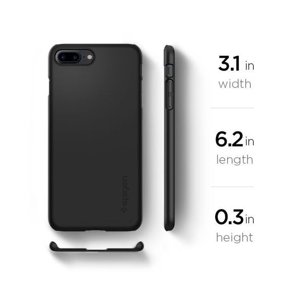 Apple iPhone 8 Plus / iPhone 7 Plus Spigen Thin Fit Case - SF Black