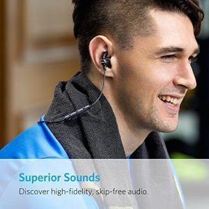 Anker SoundBuds Slim Wireless Headphones, Bluetooth 4.1 - Black (A3235H11)