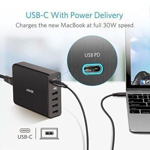 Anker PowerPort+ 5 60W USB-C With USB Power Delivery - Black (A2053L11)
