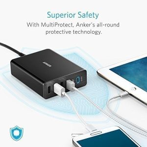 Anker PowerPort+ 5 60W USB-C With USB Power Delivery - Black (A2053L11)