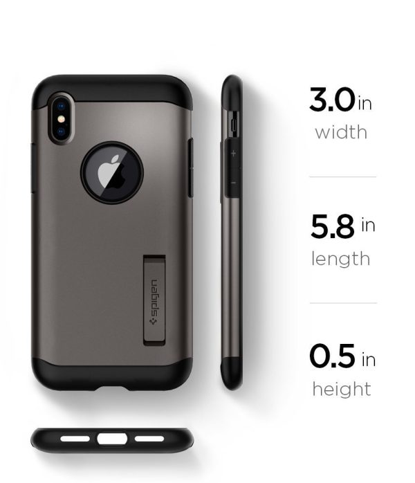 Apple iPhone X Spigen Slim Armor Case Gunmetal
