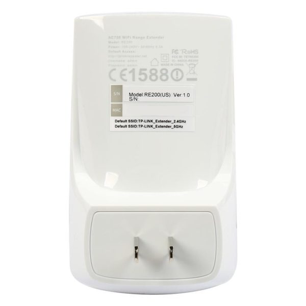 TP-Link RE200 Dual Band Wi-Fi Range Extender AC750 TP-Link RE200 Dual Band Wi-Fi Range Extender AC750