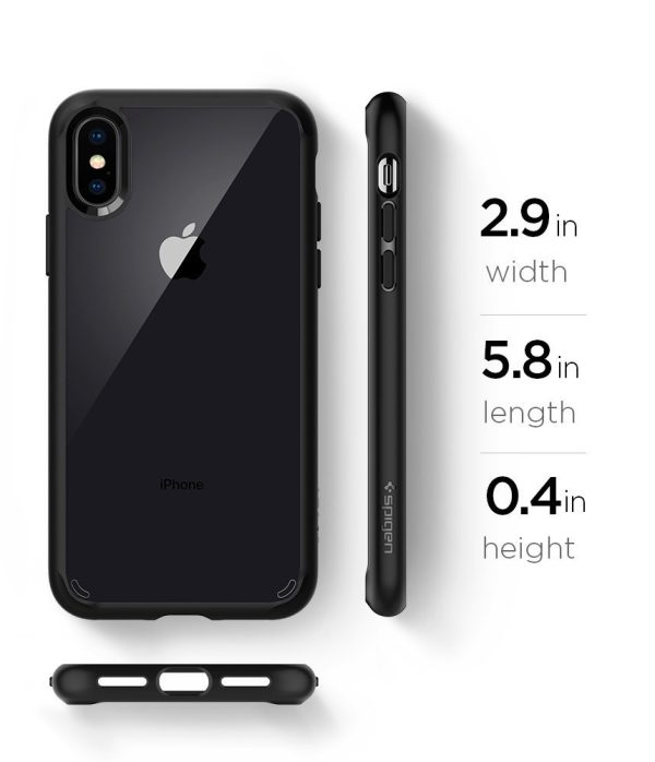 Apple iPhone XS / iPhone X Original Spigen Case Ultra Hybrid - Matte Black