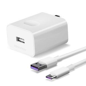 Huawei 5A SuperCharge Power Adapter, 4.5V 5A Huawei Fast Quick Charger with Super Charging USB C Cable(3.3FT) - US Plug