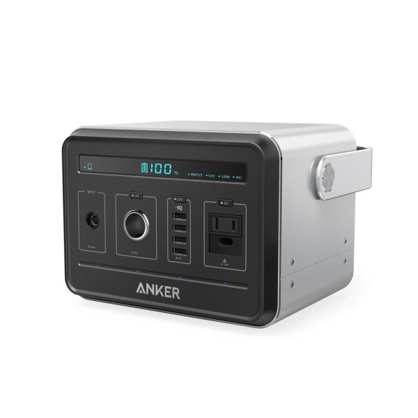 Anker PowerHouse, Compact 400Wh / 120,000mAh Portable Outlet, Generator Alternative Rechargeable Power Source with Silent DC/AC Power Inverter, 12V Car, AC & USB Outputs