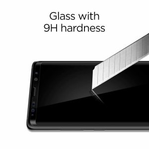 Galaxy Note 8 Spigen GLASTr 3D Curved Case Friendly Curved Tempered Glass