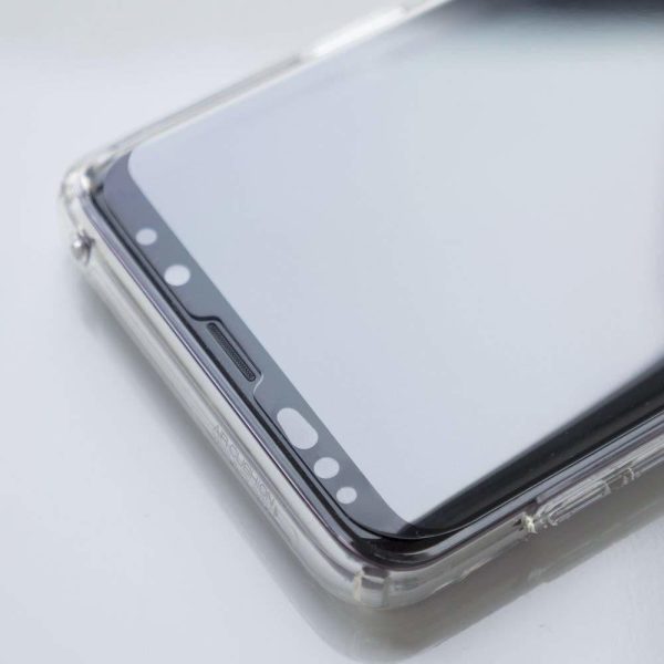 Galaxy S9 Plus Spigen GLASTr Curved Slim Case Friendly Curved Tempered Glass