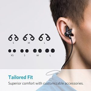 Anker SoundBuds Slim Wireless Headphones, Bluetooth 4.1 - Black (A3235H11)