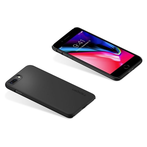 Apple iPhone 8 Plus / iPhone 7 Plus Spigen Thin Fit Case - SF Black Apple iPhone 8 Plus / iPhone 7 Plus Spigen Thin Fit Case - SF Black