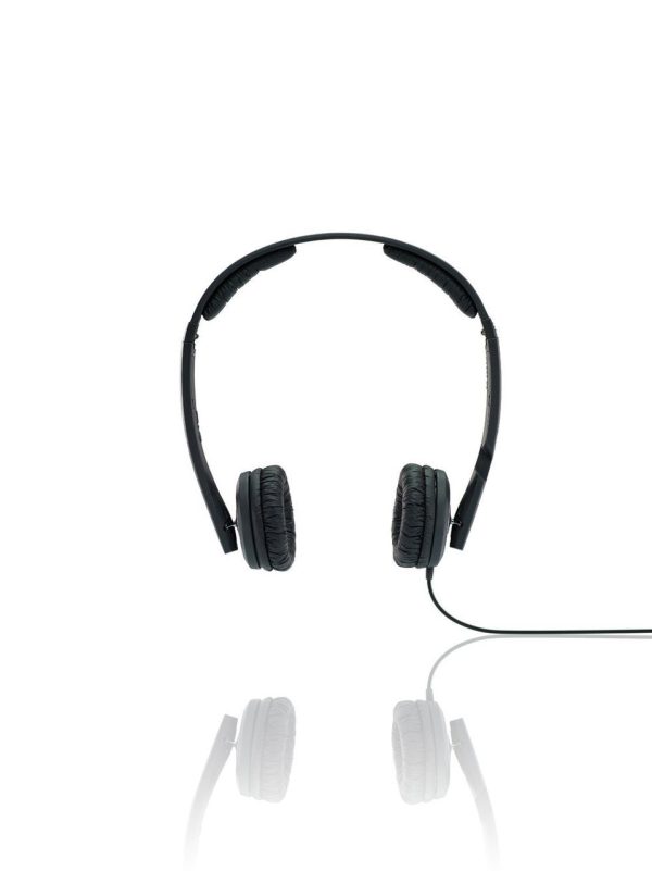 Sennheiser Lightweight Supra Aural On-Ear Headphone with Mic - Black Px 200