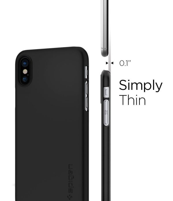Apple iPhone X Spigen Original Thin Fit - Matte Black