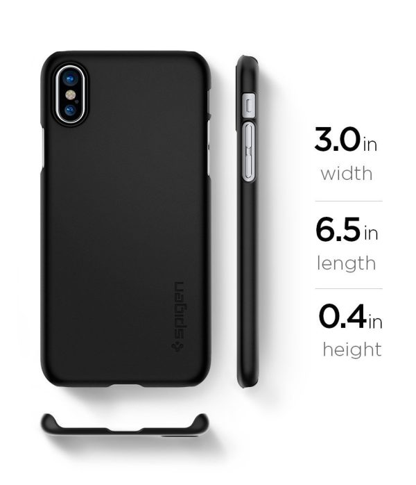 Apple iPhone X Spigen Original Thin Fit - Matte Black