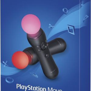 Pack of 2 Move Motion Controller For Play Station  Black  - Sony