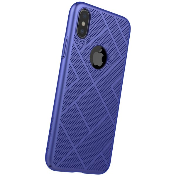 iPhone X Air Case Breathable Hard Back Cover by Nillkin - Blue